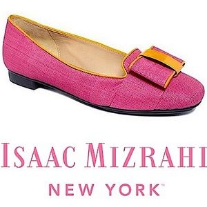 Isaac Mizrahi Pink and Orange Flats